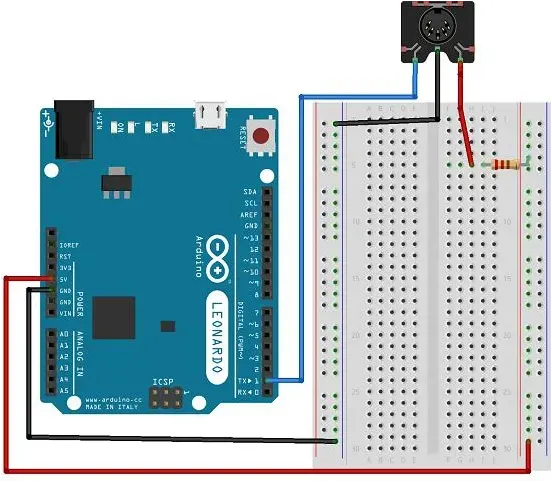 아두이노-MIDI 연결 이미지